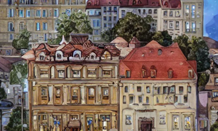 Ledebourský palác v Praze – noc