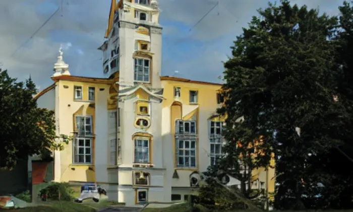 Leontýnský zámek – akvarel