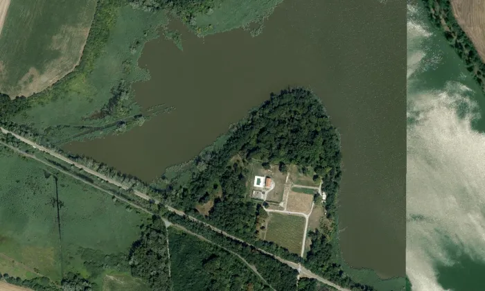 Letohrádek Portz – letecký pohled