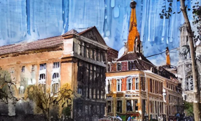 Liběchov – akvarel