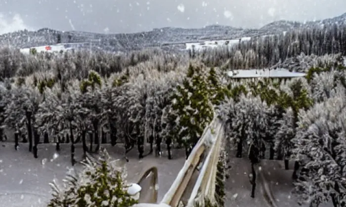 Libeňský most – winter