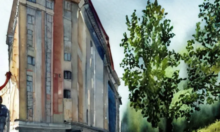 Libosad – akvarel