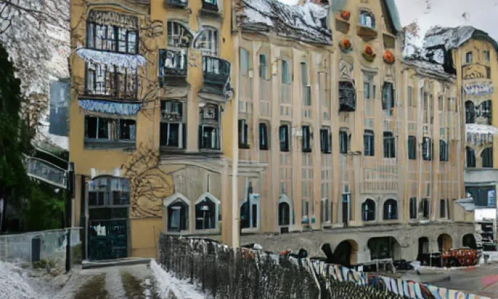 Lidový dům (Litomyšl-Město) – akvarel