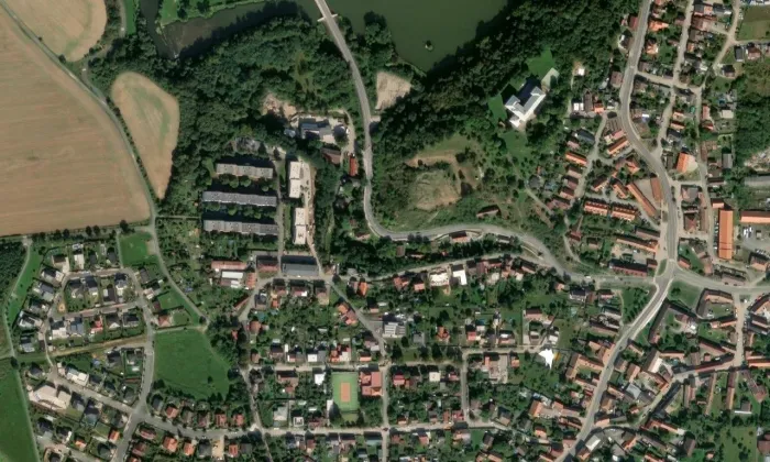 Litice (hrad, okres Plzeň-město) – letecký pohled