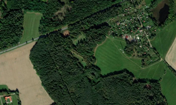 Locus perennis – letecký pohled
