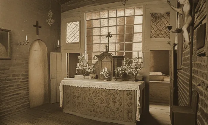 loretánská kaple v Římově – historical