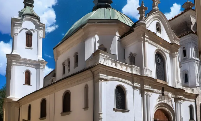 loretánská kaple v Brně – noc