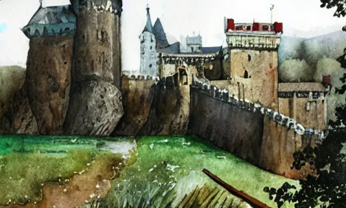 Louzek – akvarel