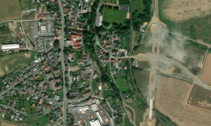 Luby – letecký pohled