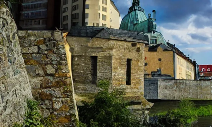Městské opevnění (Jindřichův Hradec I) – noc