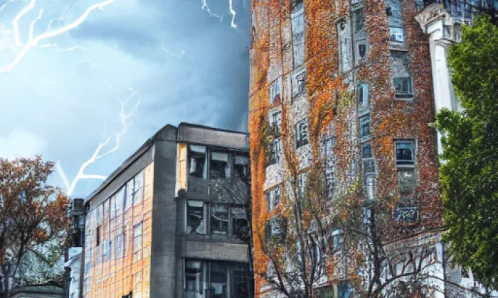 Městské opevnění v Kouřimi – autumn