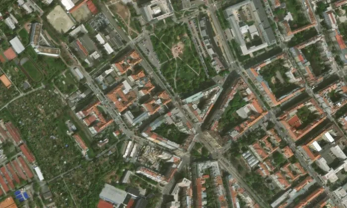 Městská památková zóna Brno – letecký pohled