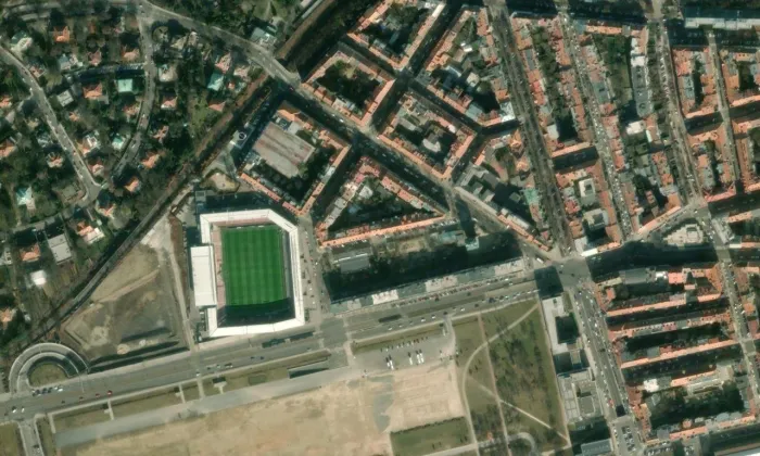 Městská památková zóna Dejvice, Bubeneč, horní Holešovice – letecký pohled