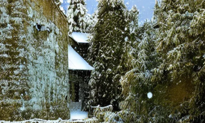 Městský park – zima