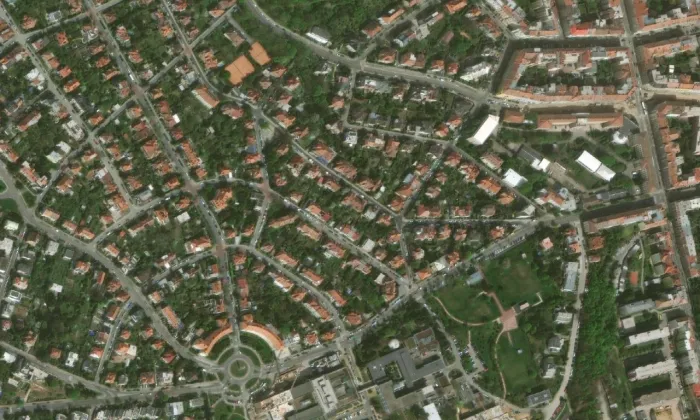 Mahenův památník – letecký pohled
