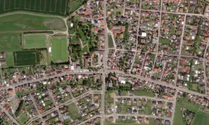 Malá Dobrá – letecký pohled