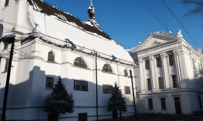 Mariánský morový sloup – winter