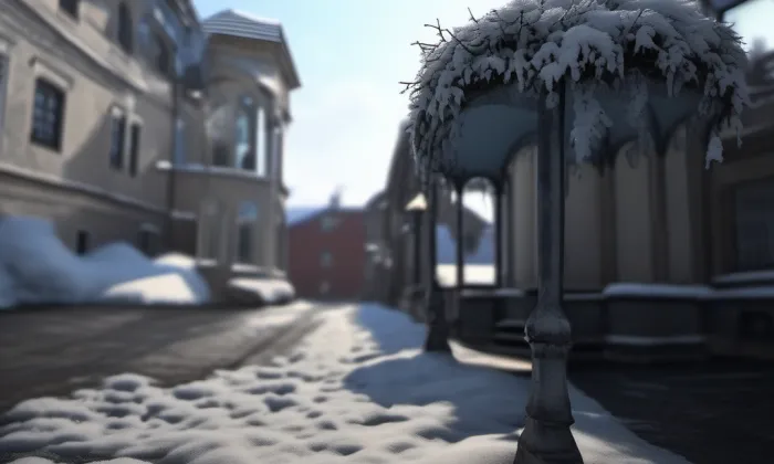 Mariánský morový sloup na Hradčanech – winter
