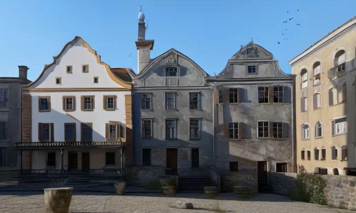 Mariánský sloup (Český Krumlov) – noc