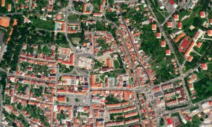 Mariánský sloup (Uherský Brod) – letecký pohled