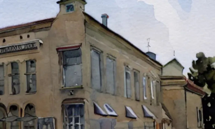 meteorologická stanice Praha Klementinum – akvarel