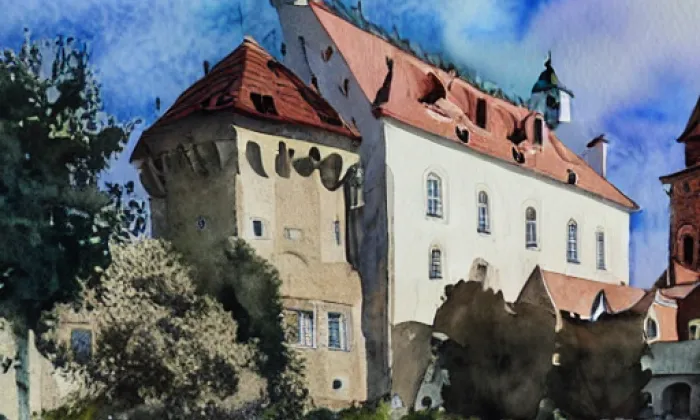 Milčeves – akvarel