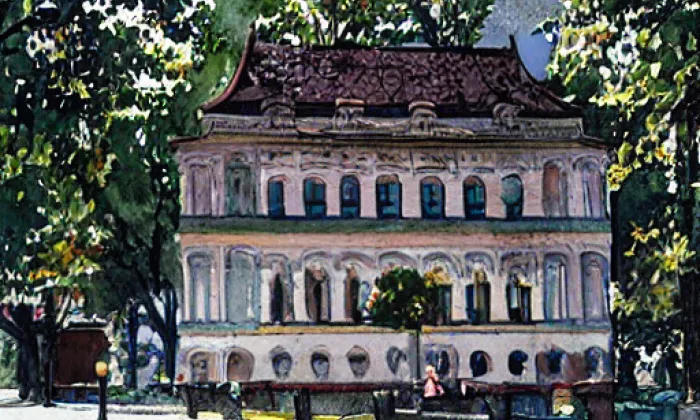 Milešice – akvarel