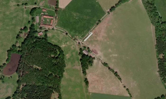 Modliškovice – letecký pohled