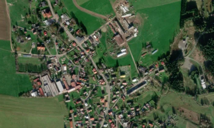 Modlitebna – letecký pohled