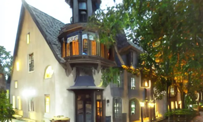 Monastýr svatého Gorazda – noc