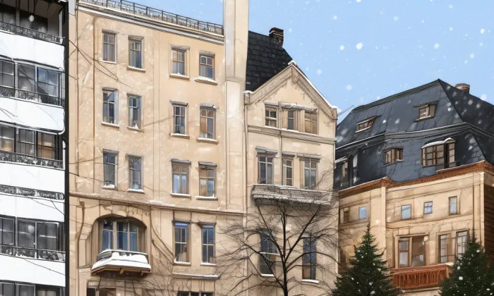 Morový sloup (Brno) – winter