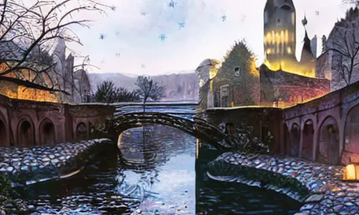 most na Dětský ostrov – noc