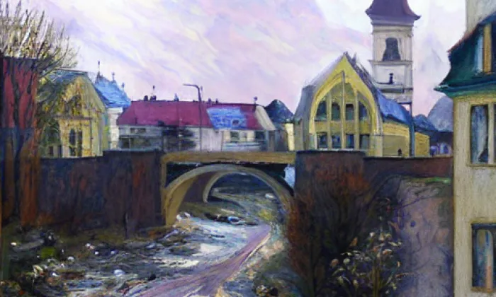 most na Dětský ostrov – spring