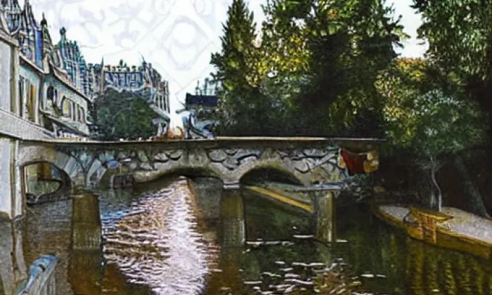 most na Slovanský ostrov – iluminace