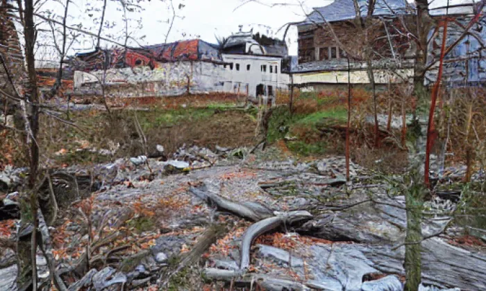 most na Veslařský ostrov – spring