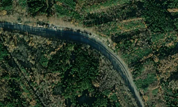 Německá Lhota – letecký pohled