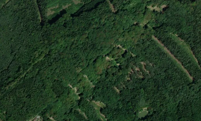 Na Rovinách – letecký pohled