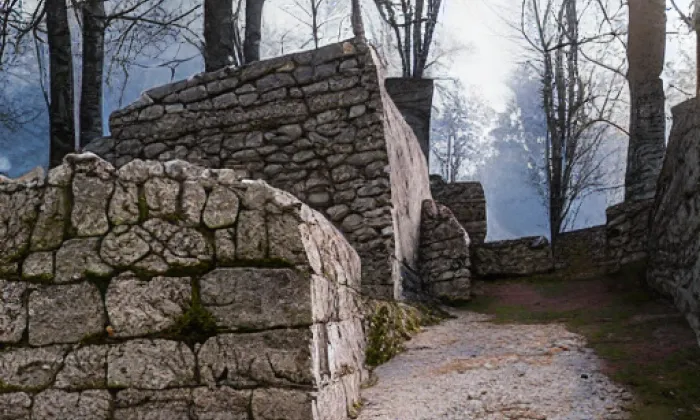 Najštejn – akvarel