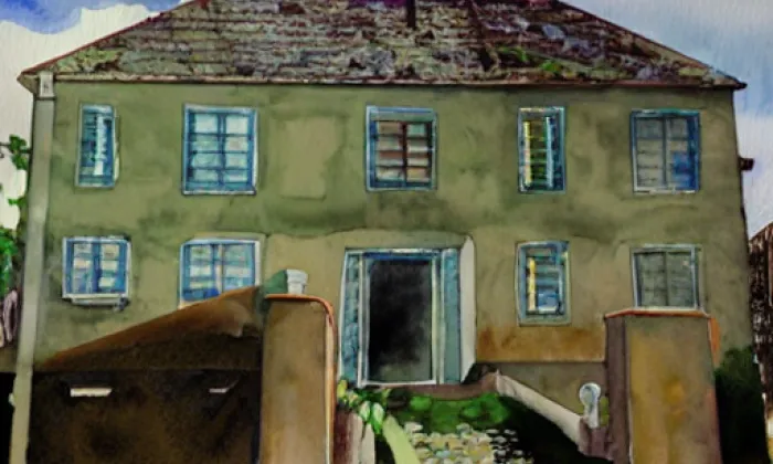 Nihošovice – akvarel