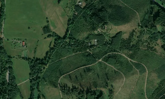 Nový Šaumburk – letecký pohled