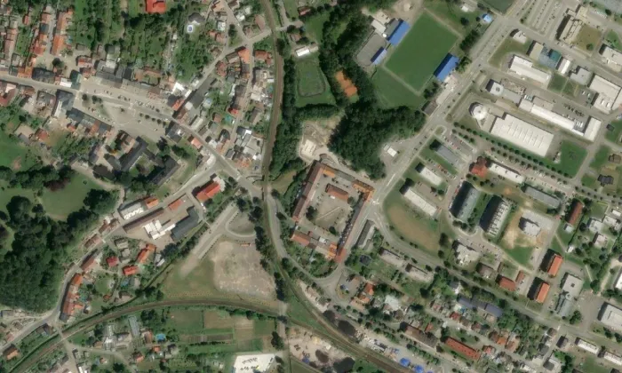 Nový dvůr – letecký pohled