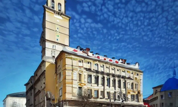 Nová radnice (Jablonec nad Nisou) – zima