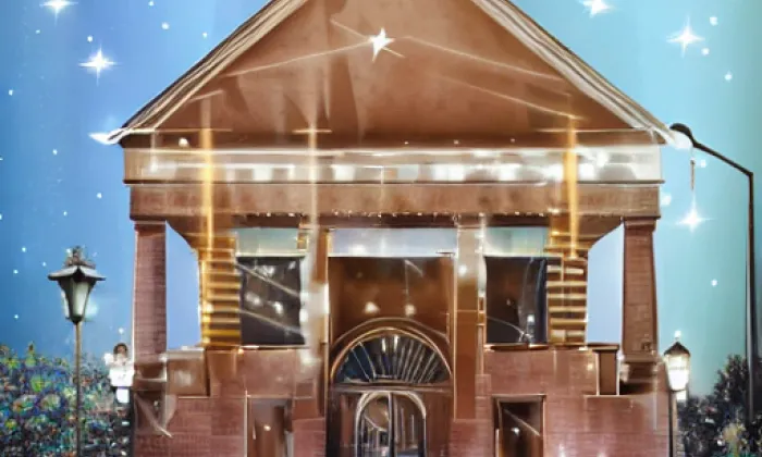 Nová synagoga v Milevsku – noc