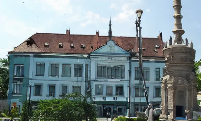 nový zámek Dačice – akvarel