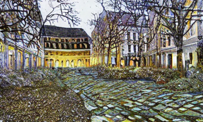 Obecní park Bolelouc – noc