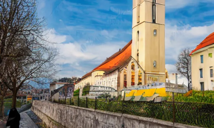 Oblastní muzeum v Chomutově – noc