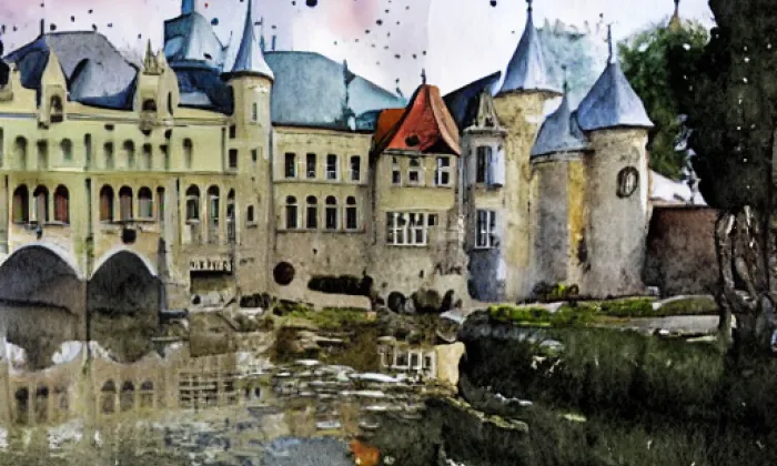 Odlochovice – akvarel