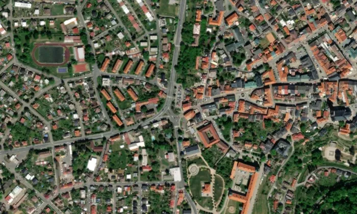 Okresní soud v Kutné Hoře – letecký pohled