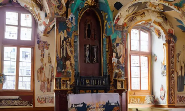 Opatská kaple svatého Vavřince (Kladno) – podzim