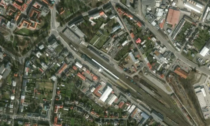 Opava východ – letecký pohled
